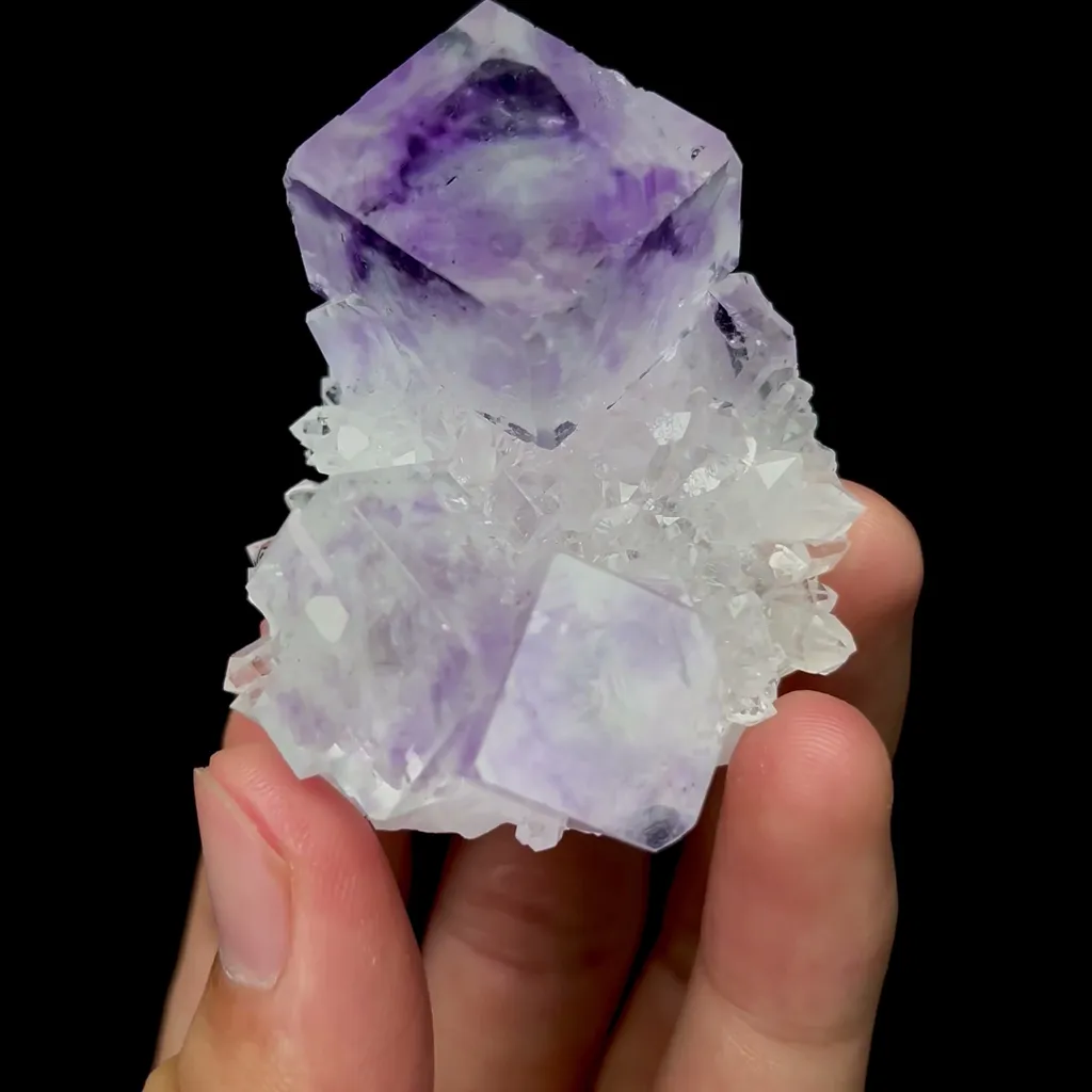 Natural Transparent Purple Cubic Fluorite and Crystal Mineral Specimen,High Quality Specimen,ZHEJIANG,CHINA(57*46*29mm) - image 2