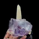 Natural Transparent Purple Cubic Fluorite and Quartz Mineral Specimen,High Quality Specimen,YAO GANG XIAN,HUNAN,CHINA(112*90*50mm) - image 4