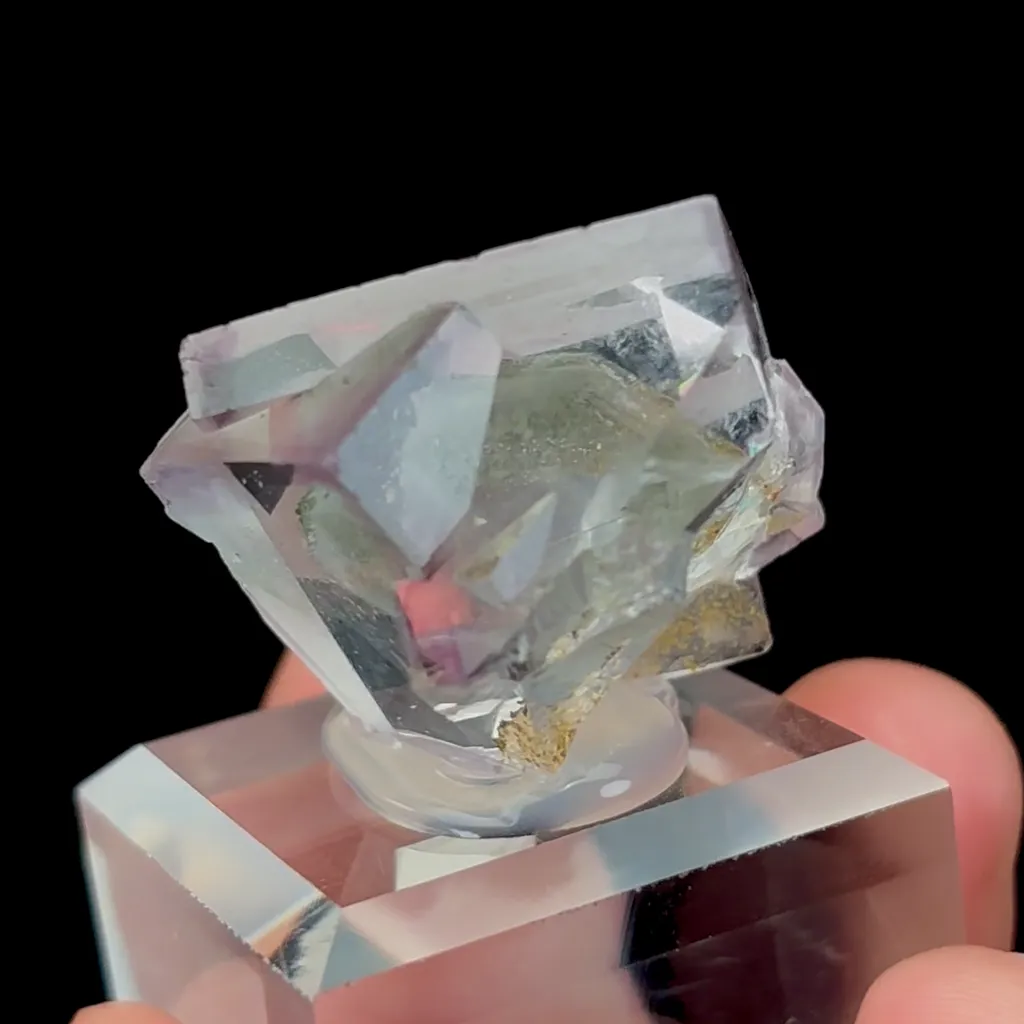 Natural Transparent Purple Fluorite Mineral Specimen,High Quality Specimen,YAO GANG XIAN,HUNAN,CHINA(27*27*24mm) - image 3