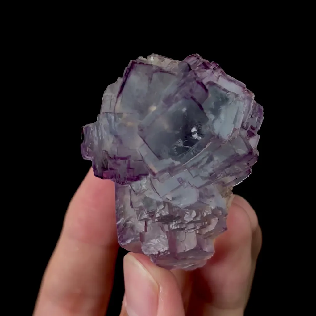 Natural Transparent Purple Fluorite Mineral Specimen,High Quality Specimen,YAO GANG XIAN,HUNAN,CHINA(50*37*35mm) - image 2