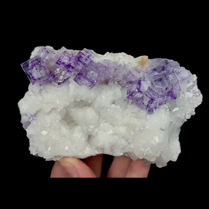 Natural Transparent Purple Fluorite Mineral Specimen,High Quality Specimen,ZHEJIANG,CHINA(128*72*45mm) image