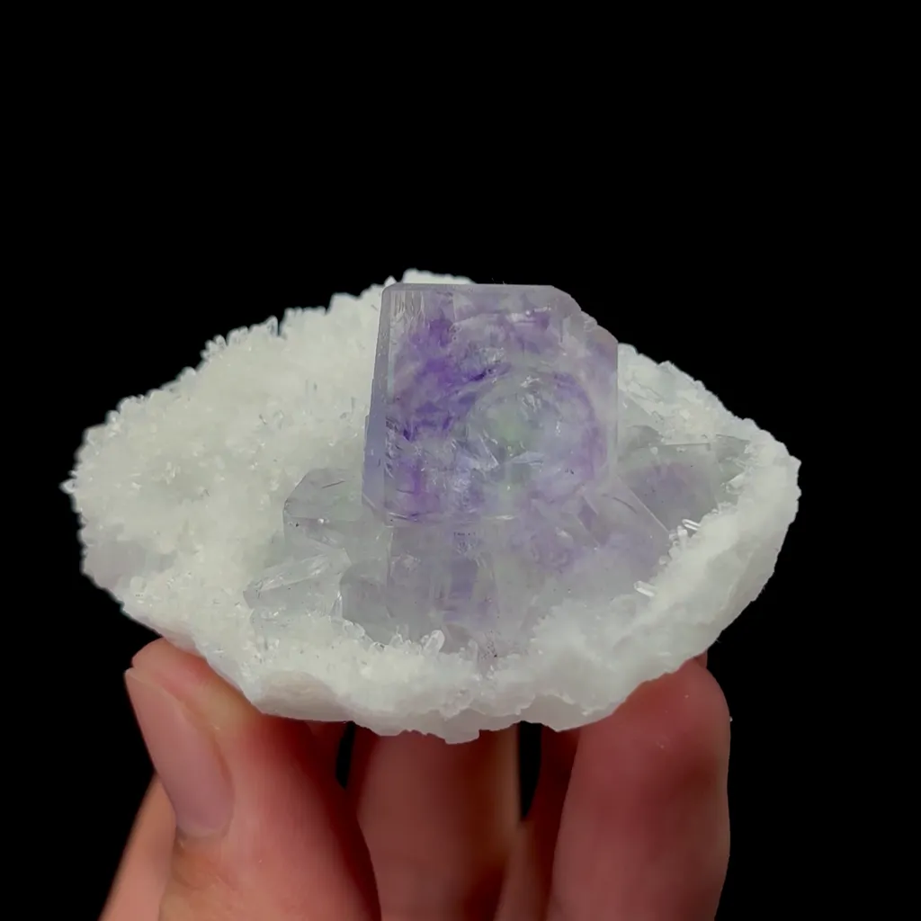 Natural Transparent Purple Phantom Fluorite Mineral Specimen,High Quality Specimen,ZHEJIANG,CHINA(61*41*27mm) - image 4