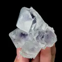 Natural Transparent Purple Phantom Fluorite, Mineral Specimen:Zhejiang (50*55*35MM) - image 2