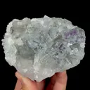Natural Transparent Purple Phantom Fluorite, Mineral Specimen:Zhejiang,China (100*75*40MM) - image 5