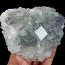 Natural Transparent Purple Phantom Fluorite, Mineral Specimen:Zhejiang,China (100*75*40MM) - image 4