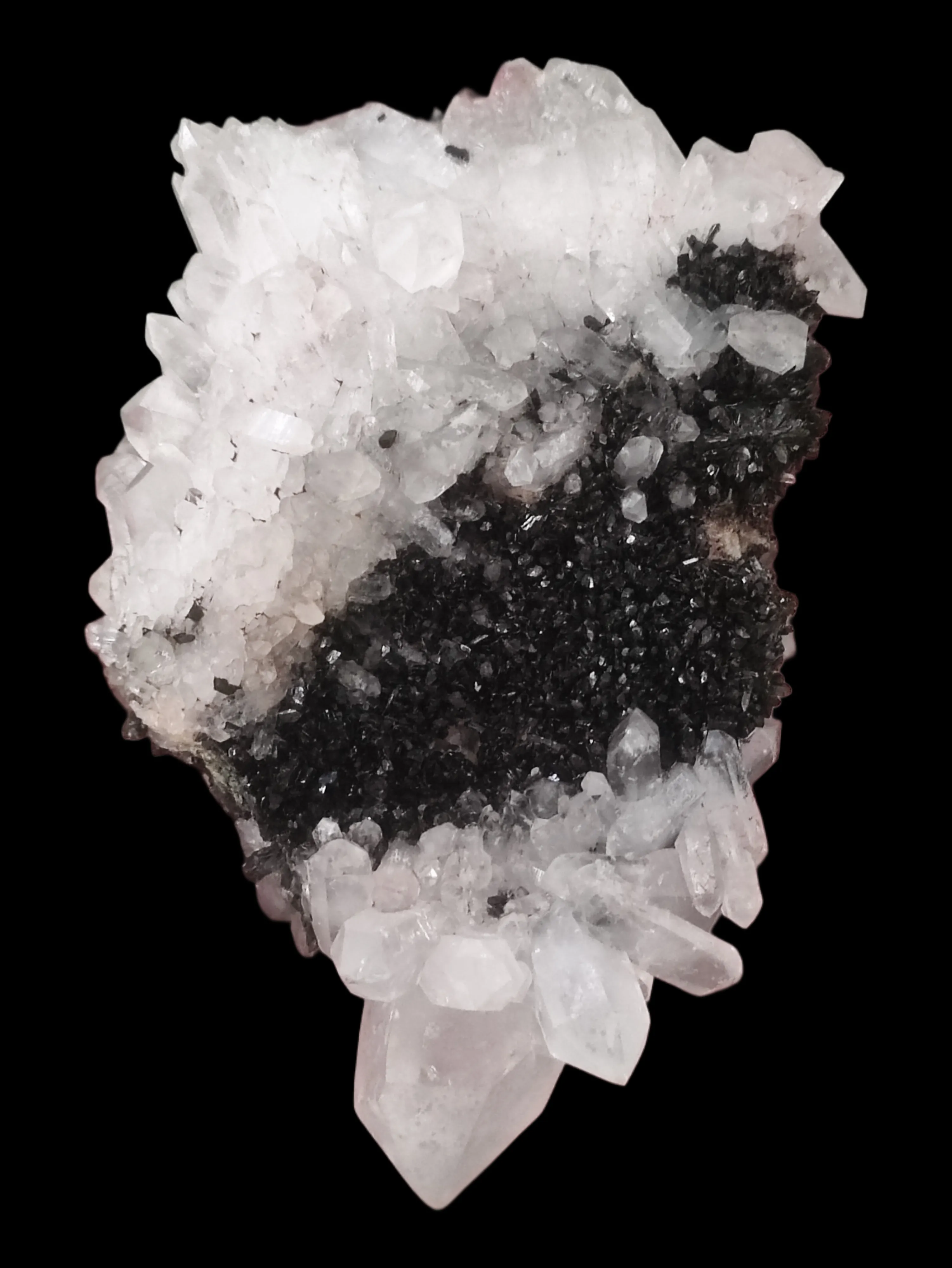 Natural Transparent Quartz with Green Epidote Specimen - image 2