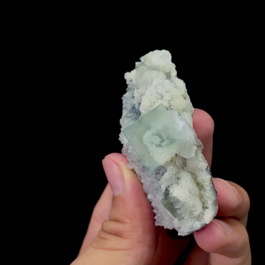 Natural Transparent Snowflake Glassy Fluorite Mineral Specimen,High Quality Specimen,ZHEJIANG,CHINA(65*35*31mm) - image 3