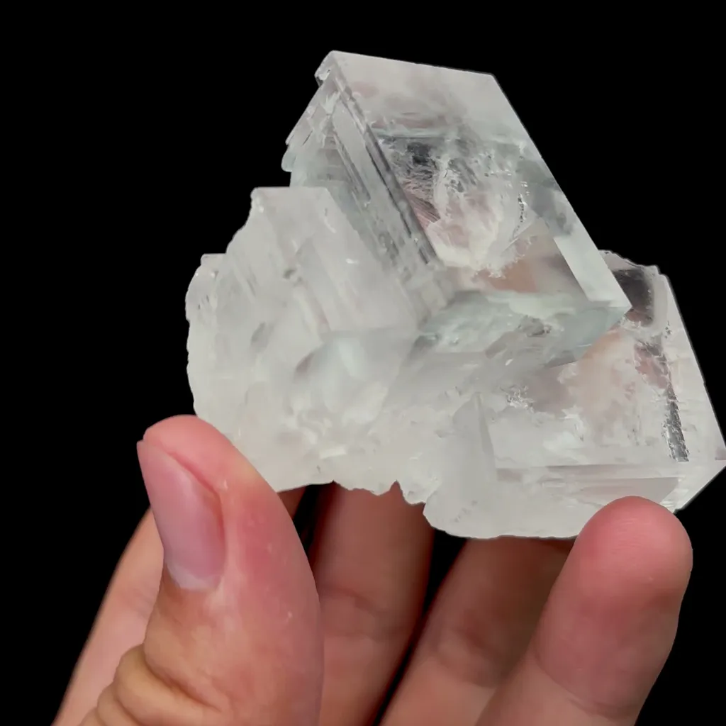 Natural Transparent Stepped Fluorite Mineral Specimen,High Quality Specimen,XIANGHUALING,HUNAN,CHINA(51*48*35mm) - image 3