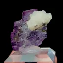 Natural Transparent Stepped Purple Fluorite and Calcite Mineral Specimen,High Quality Specimen,YAO GANG XIAN,HUNAN,CHINA(28*30*28mm) - image 3