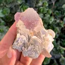 Natural Triangle Bicolor Fluorite Crystal on Muscovite Mica from Pakistan - image 6