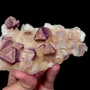 Natural Triangular Yttrium Fluorite Mineral Specimen,High Quality Specimen,GUIZHOU,CHINA(120*43*42mm) - image 2