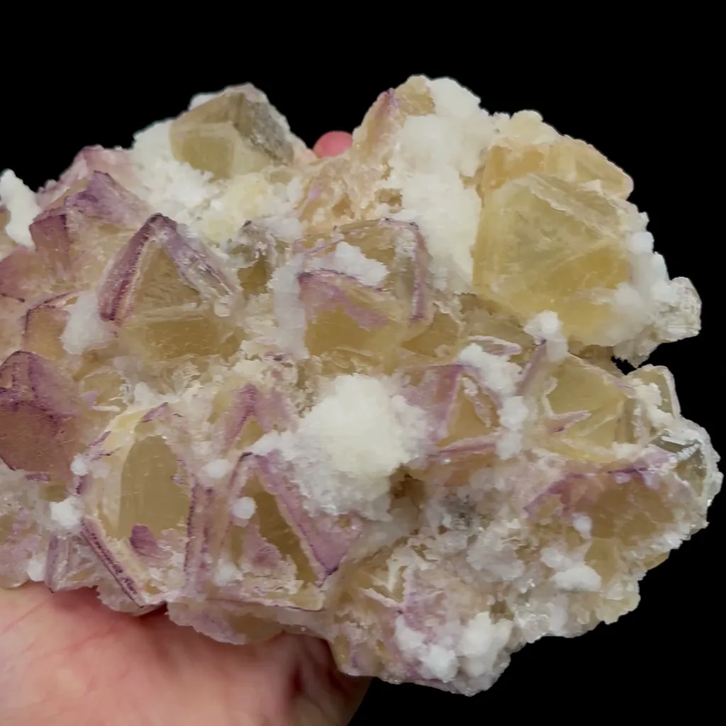 Natural Triangular Yttrium Fluorite Mineral Specimen,High Quality Specimen,GUIZHOU,CHINA(180*115*55mm) - image 3