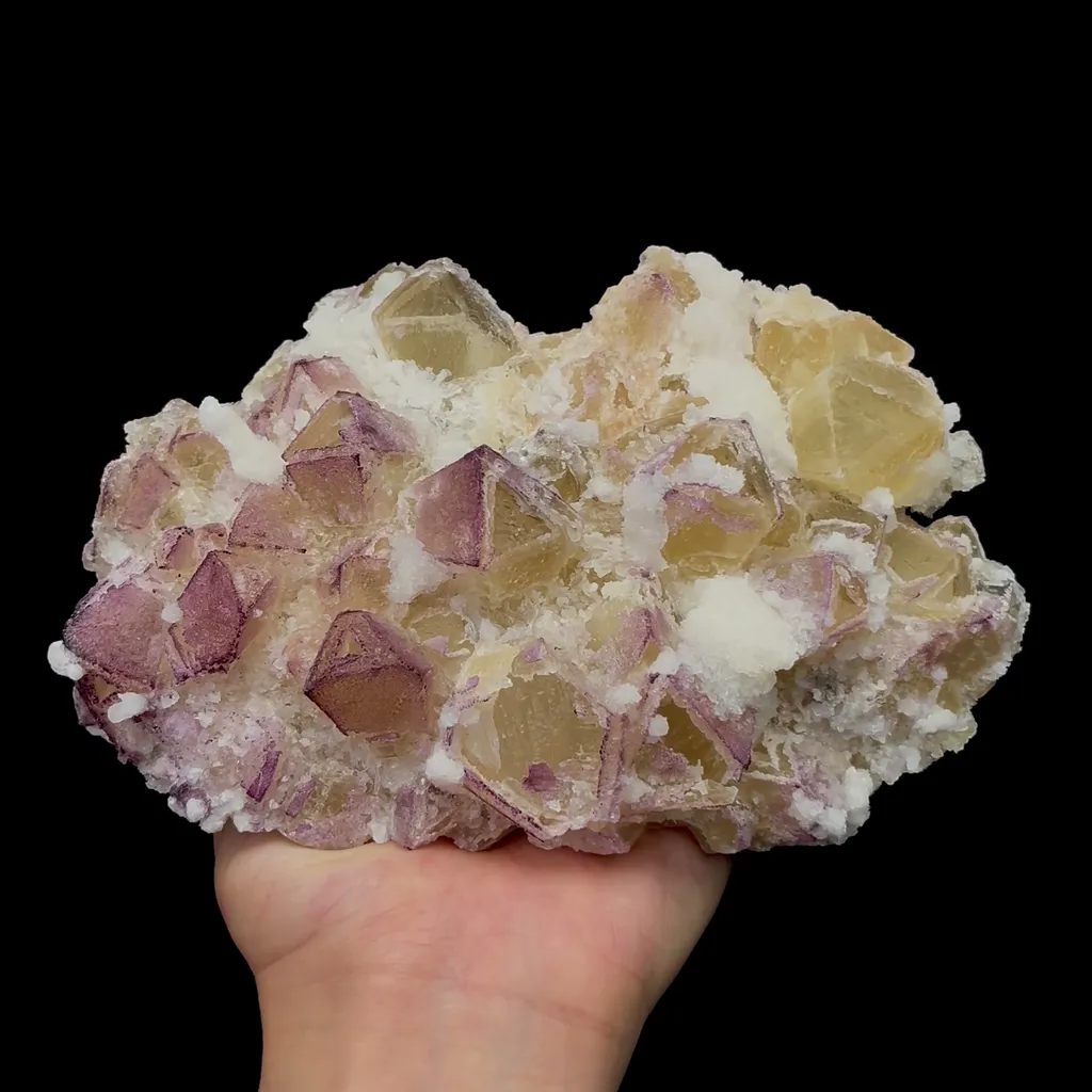 Natural Triangular Yttrium Fluorite Mineral Specimen,High Quality Specimen,GUIZHOU,CHINA(180*115*55mm) - image 4