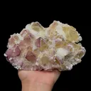 Natural Triangular Yttrium Fluorite Mineral Specimen,High Quality Specimen,GUIZHOU,CHINA(180*115*55mm) - image 4