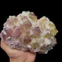 Natural Triangular Yttrium Fluorite Mineral Specimen,High Quality Specimen,GUIZHOU,CHINA(180*115*55mm) - image 2