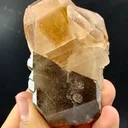 Natural Twin Topaz with Smoky Quartz Crystal Unique Termination Pakistan, 158 G - image 7