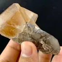 Natural Twin Topaz with Smoky Quartz Crystal Unique Termination Pakistan, 158 G - image 9