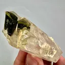 Natural Unique Green Cap Tourmaline On Quartz from Pakistan - image 4
