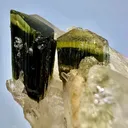 Natural Unique Green Cap Tourmaline On Quartz from Pakistan - image 3