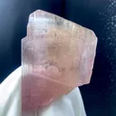 Natural V Shape Twinned Terminated Pink Kunzite Crystal From Nuristan Afghanistan - 95.45 Grams - image 1