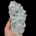 Natural White Cubic Transparent Fluorite, Mineral Specimen: Xianghualing,Hunan (95*180*50MM) - image 3