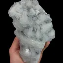 Natural White Cubic Transparent Fluorite, Mineral Specimen: Xianghualing,Hunan (95*180*50MM) - image 2