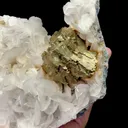Natural White Flaky Calcite and Pyrite Mineral Specimen,High Quality Specimen,FUJIAN,CHINA(145*125*52mm) - image 2