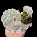 Natural White Flaky Calcite and Pyrite Mineral Specimen,High Quality Specimen,FUJIAN,CHINA(145*125*52mm) - image 4