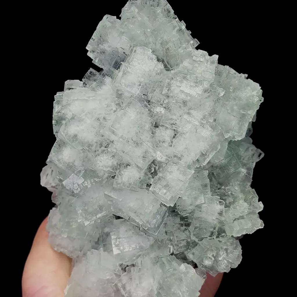 Natural White Matrix Fluorite Mineral Specimen,High Quality Specimen,XIANGHUALING,HUNAN,CHINA(160*111*91mm) image