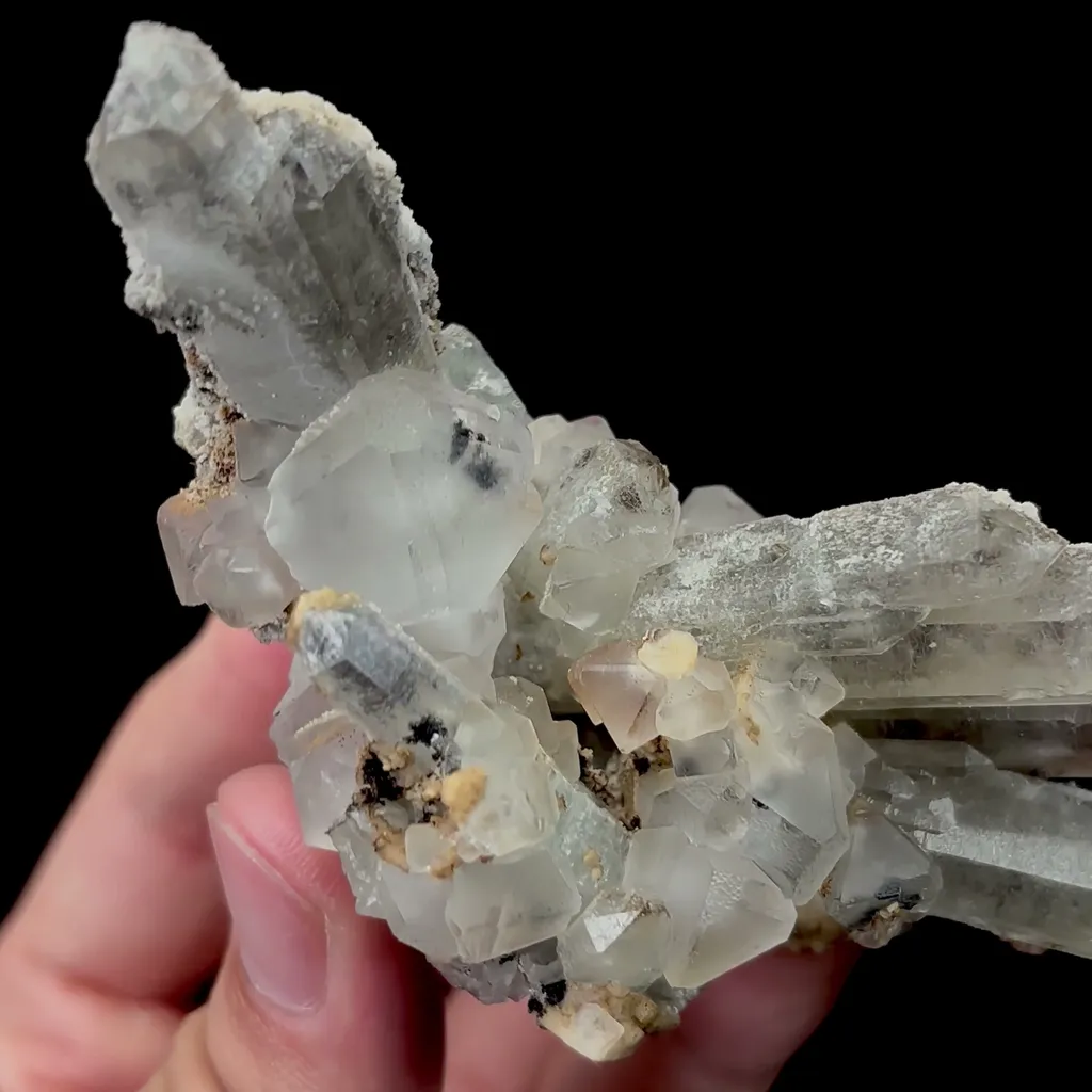 Natural White Spherical Fluorite and Crystal Mineral Specimen,High Quality Specimen,HUANGGANG LIANG,INNER MONGOLIA,CHINA(100*45*60mm) - image 2