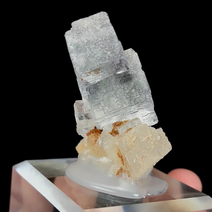 Natural White Transparent Cubic Fluorite, Mineral Specimen:Xianghualing,Hunan (40*40*25MM) - image 4