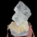 Natural White Transparent Cubic Fluorite, Mineral Specimen:Xianghualing,Hunan (40*40*25MM) - image 2