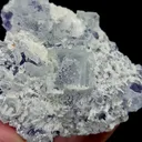 Natural White Transparent Cubic Fluorite, Mineral Specimen:Xianghualing,Hunan (90*90*40MM) - image 2