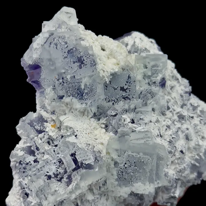 Natural White Transparent Cubic Fluorite, Mineral Specimen:Xianghualing,Hunan (90*90*40MM) - image 3