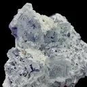 Natural White Transparent Cubic Fluorite, Mineral Specimen:Xianghualing,Hunan (90*90*40MM) - image 3