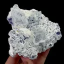 Natural White Transparent Cubic Fluorite, Mineral Specimen:Xianghualing,Hunan (90*90*40MM) - image 1