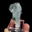 Natural White Transparent Fluorite and Quartz Tower, Mineral Specimen:Yaogangxian,Hunan (25*20*40MM) - image 6