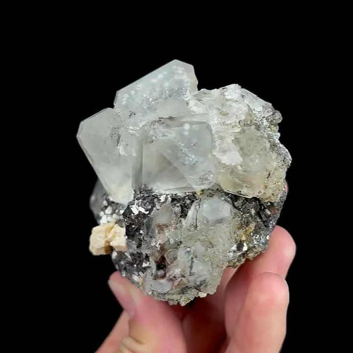 Natural White Transparent Octahedral Fluorite, Mineral Specimen: Inner Mongolia,China (100*65*70MM) - image 3
