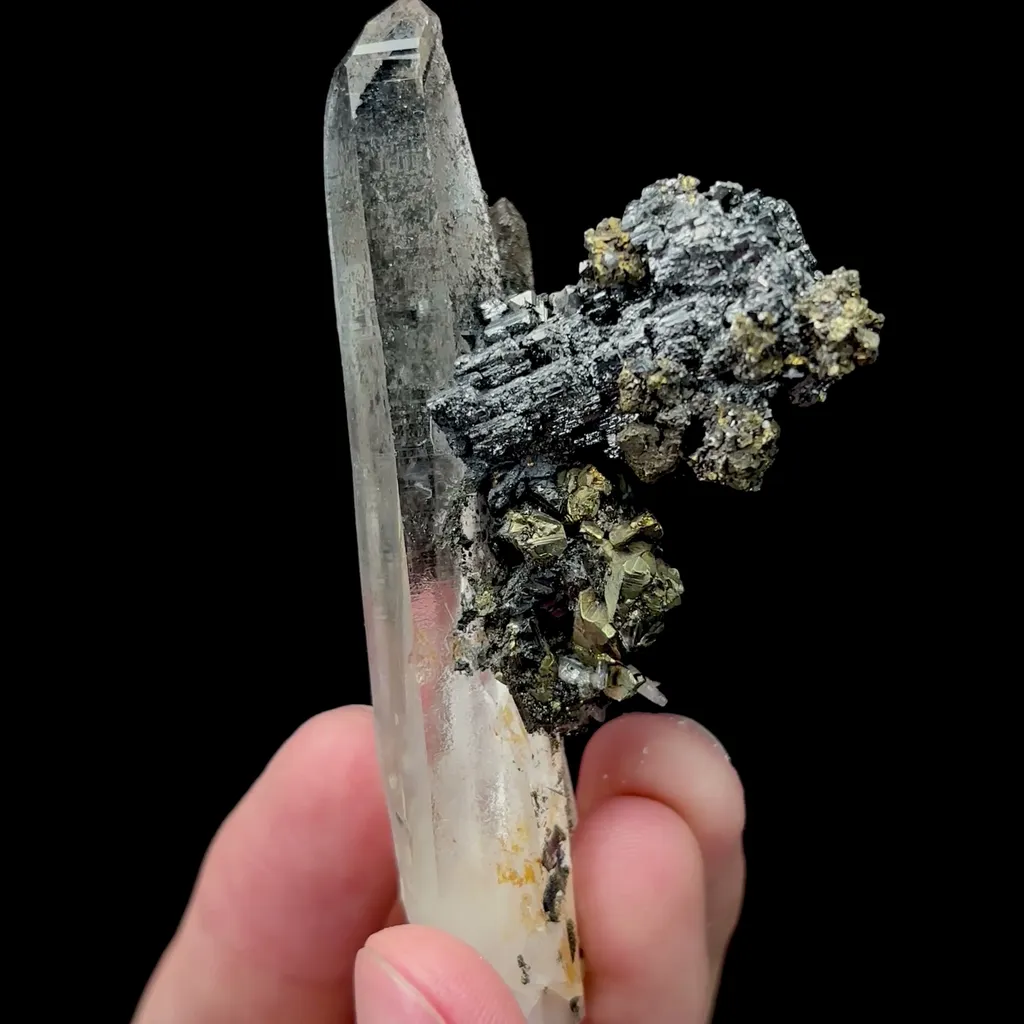 Natural Wolframite Pyrite and Crystal Mineral Specimen,High Quality Specimen,YAO GANG XIAN,HUNAN,CHINA(83*20*41mm) - image 4