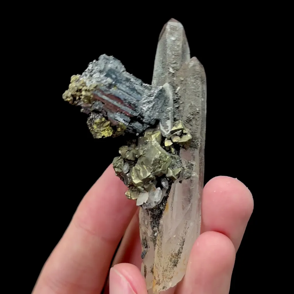 Natural Wolframite Pyrite and Crystal Mineral Specimen,High Quality Specimen,YAO GANG XIAN,HUNAN,CHINA(83*20*41mm) - image 3