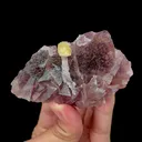 Natural Yellow and Purple Fluorite Mineral Specimen,High Quality Specimen,ZHEJIANG,CHINA(80*50*30mm) - image 4