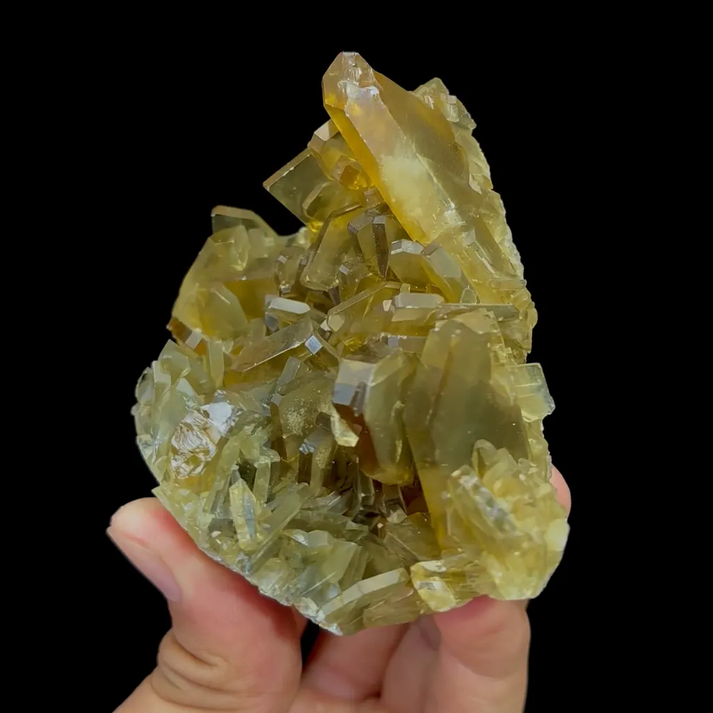 Natural Yellow Brown Barite Cluster Mineral Specimen,High Quality Specimen,GUIZHOU,CHINA(85*80*59mm) - image 3