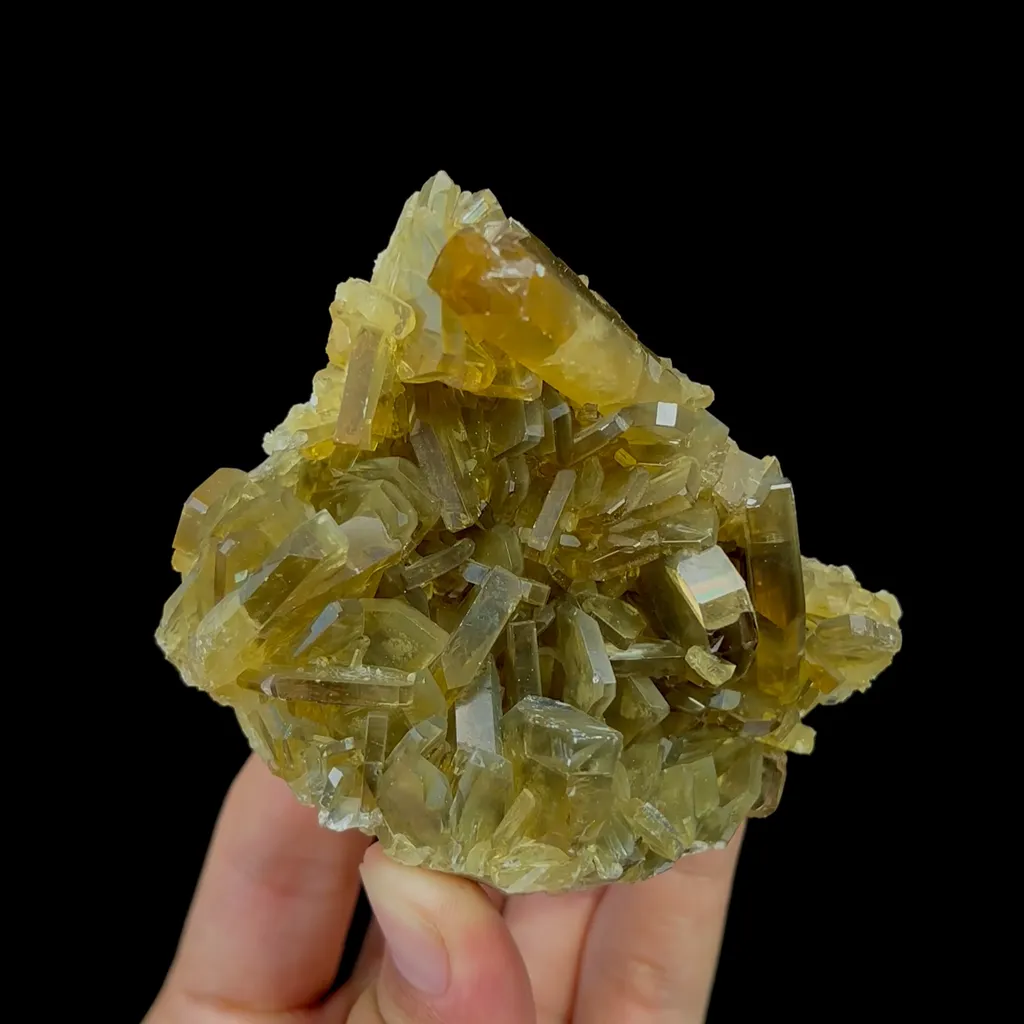 Natural Yellow Brown Barite Cluster Mineral Specimen,High Quality Specimen,GUIZHOU,CHINA(85*80*59mm) - image 7