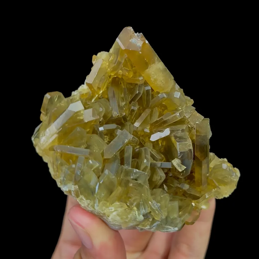 Natural Yellow Brown Barite Cluster Mineral Specimen,High Quality Specimen,GUIZHOU,CHINA(85*80*59mm) - image 4