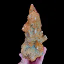 Natural Yellow Calcite and Malachite, Mineral Specimen:Shuikoushan,Hunan (75*100*125MM) - image 1