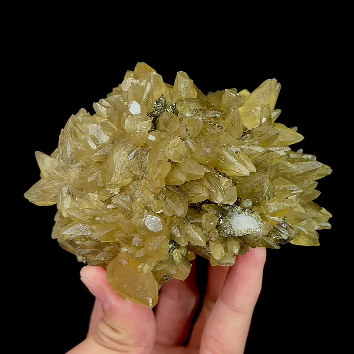 Natural Yellow Calcite and Pyrite, Mineral Specimen:Daye,Hubei (115*100*65MM) - image 2
