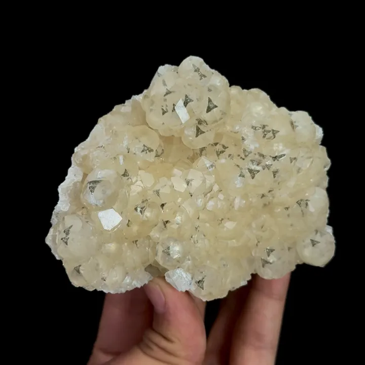 Natural Yellow Calcite and Pyrite, Mineral Specimen:Daye,Hubei (95*80*30MM) - image 5