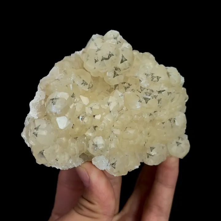Natural Yellow Calcite and Pyrite, Mineral Specimen:Daye,Hubei (95*80*30MM) - image 3