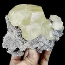 Natural Yellow Calcite and Quartz Mineral Specimen,High Quality Specimen,FUJIAN,CHINA(110*88*62mm) - image 2
