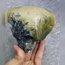 Natural Yellow Calcite and Stibnite Symbiosis comes from Fujian,China 100*105*100MM - image 3